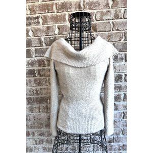 Aphorism Sweater Sz S Cowlneck Long Sleeves Cream Beige Winter Anthropol…